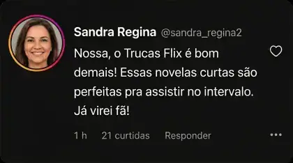 Print de comentário no Instagram de fã do NetiDizis 2