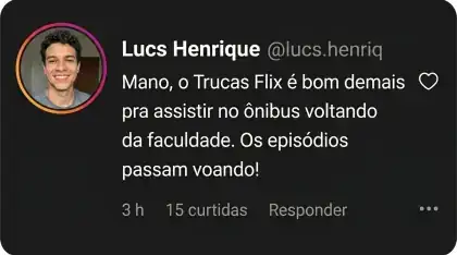 Print de comentário no Instagram de fã do NetiDizis 1